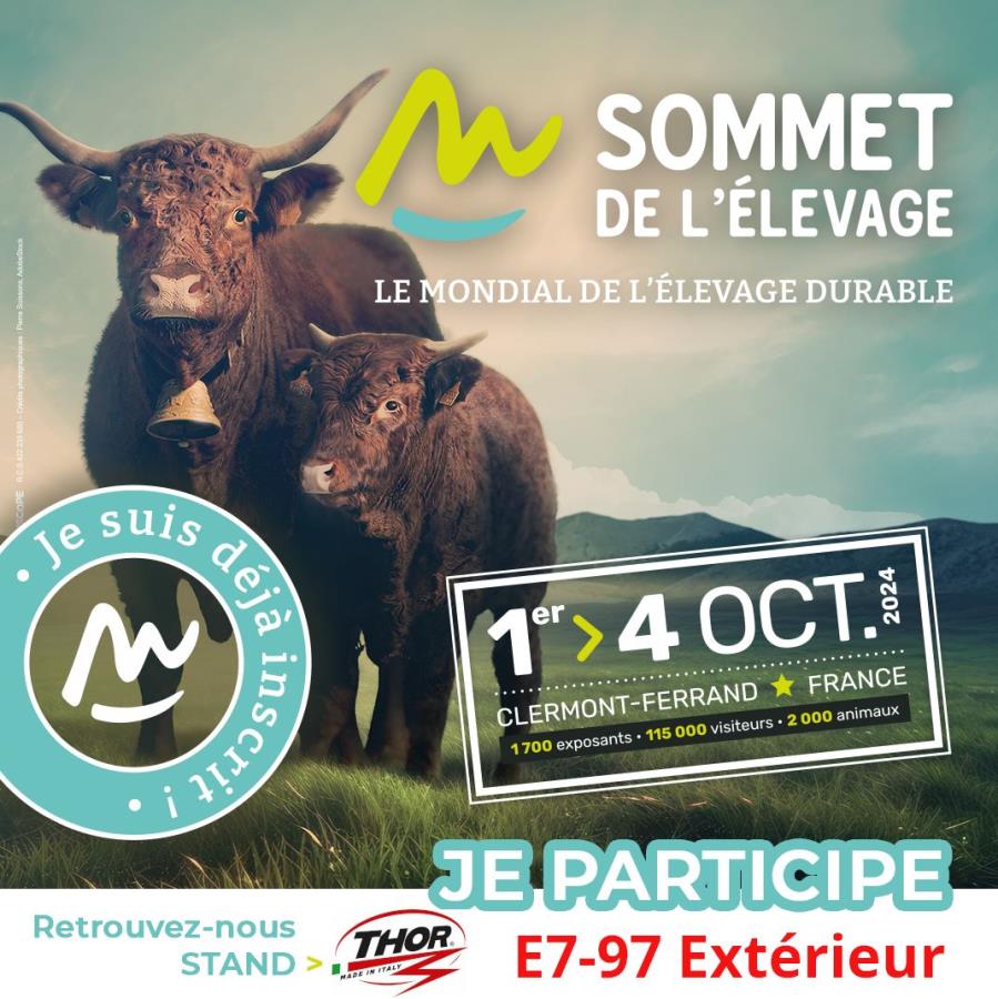 THOR presents its new products at the fair SOMMET DE L'ÉLEVAGE 2024